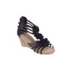 Sandales femme compensées noir